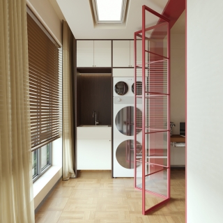 现代 中古风 阳台 单张