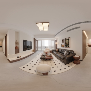 现代中古客餐厅全景