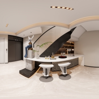 现代二楼公区全景