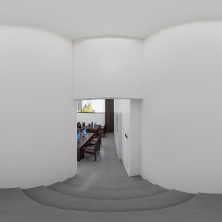 现代警察局楼梯间全景