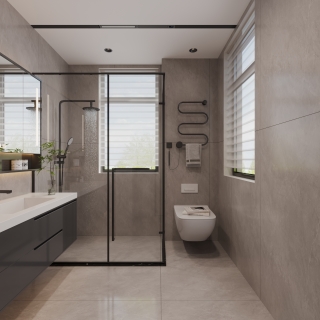 现代女儿房卫生间