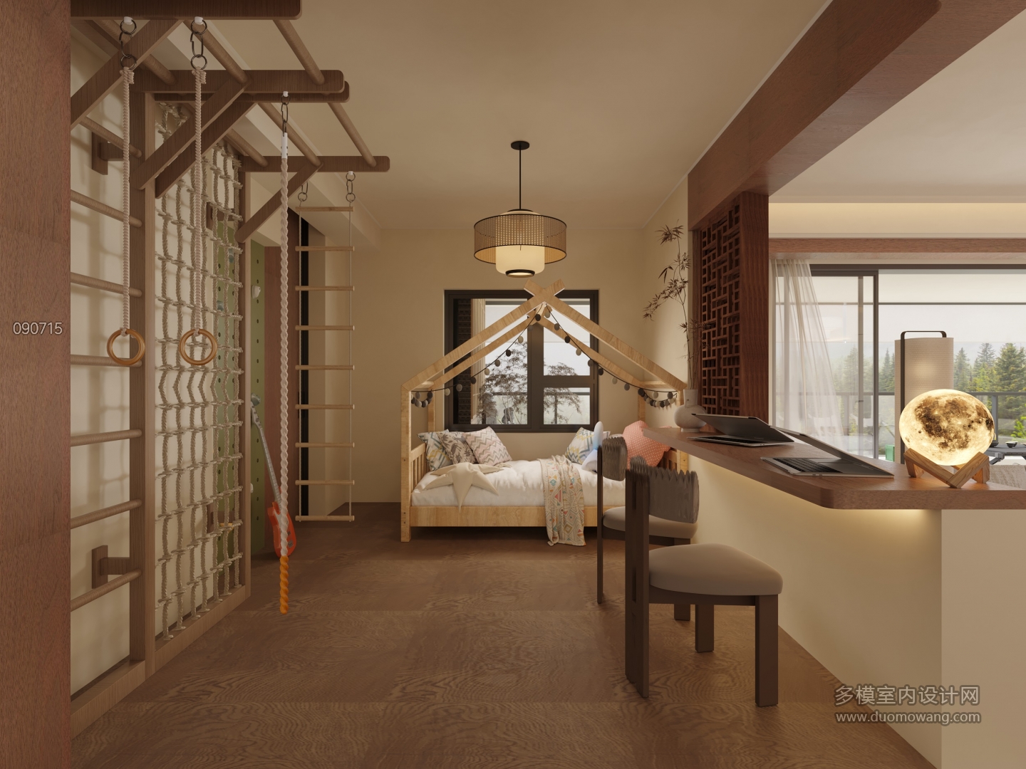 客餐厅+书房_儿童房_0000