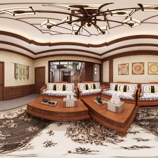 藏式别墅客厅 (1)