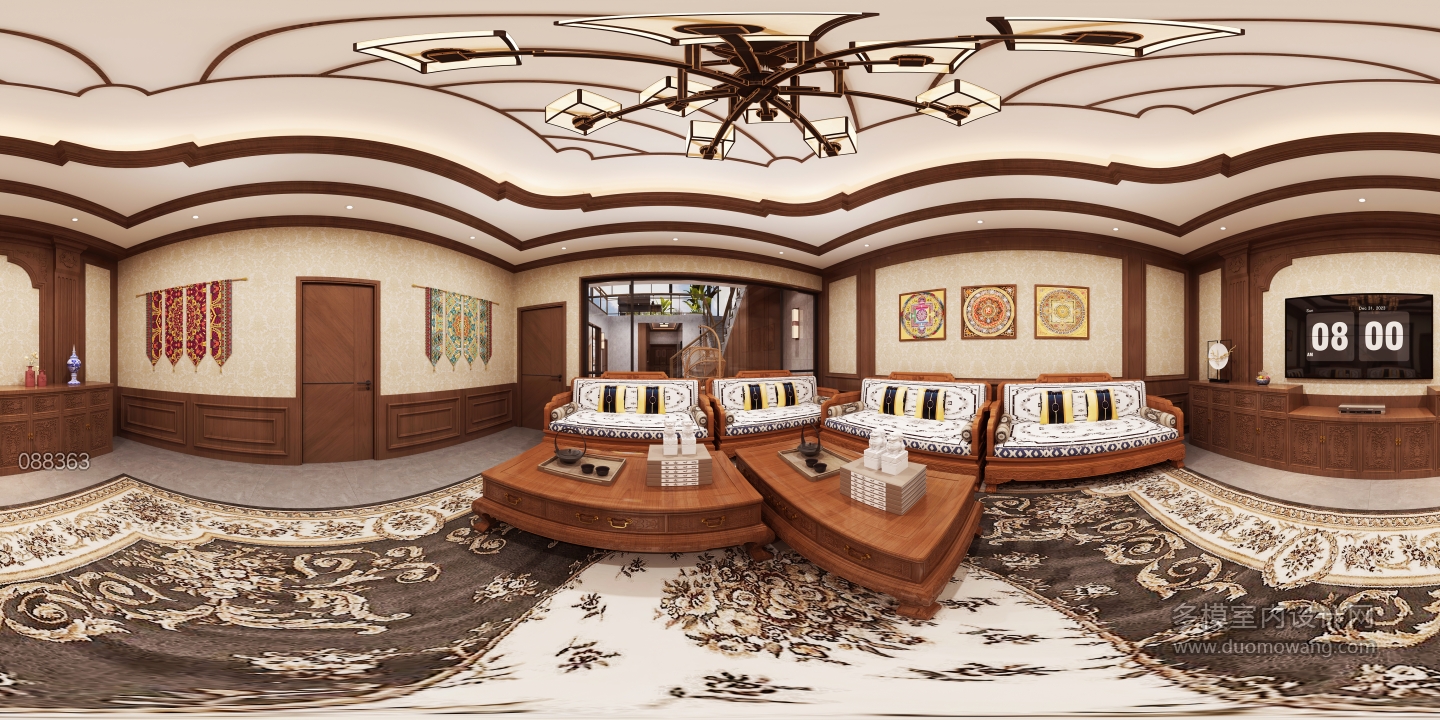 藏式别墅客厅 (1)