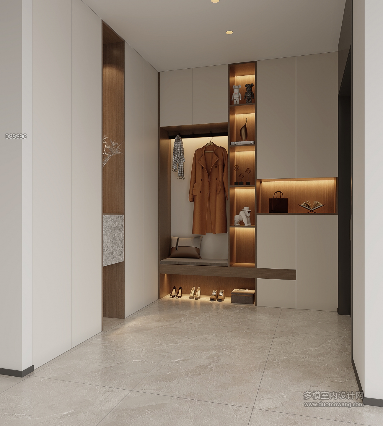 意式轻奢一楼入户玄关