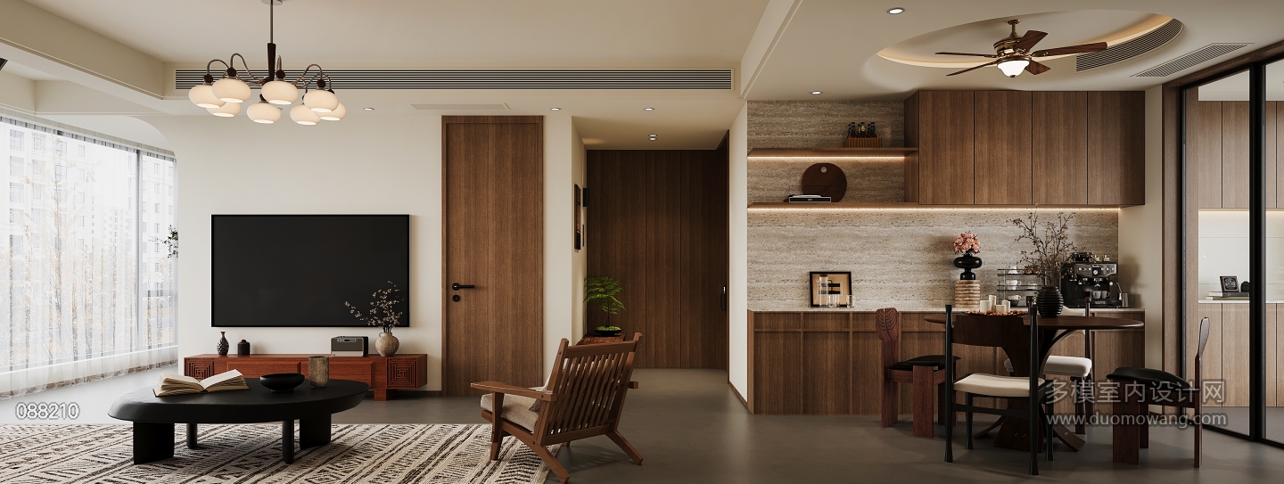 自然风客餐厅单张二