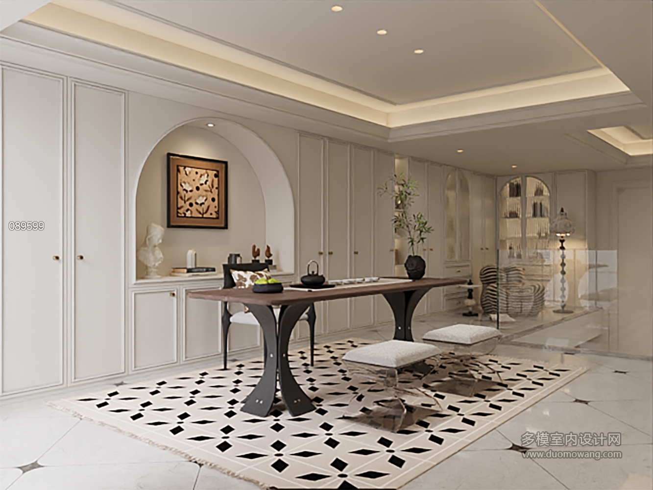 法式负一楼茶室