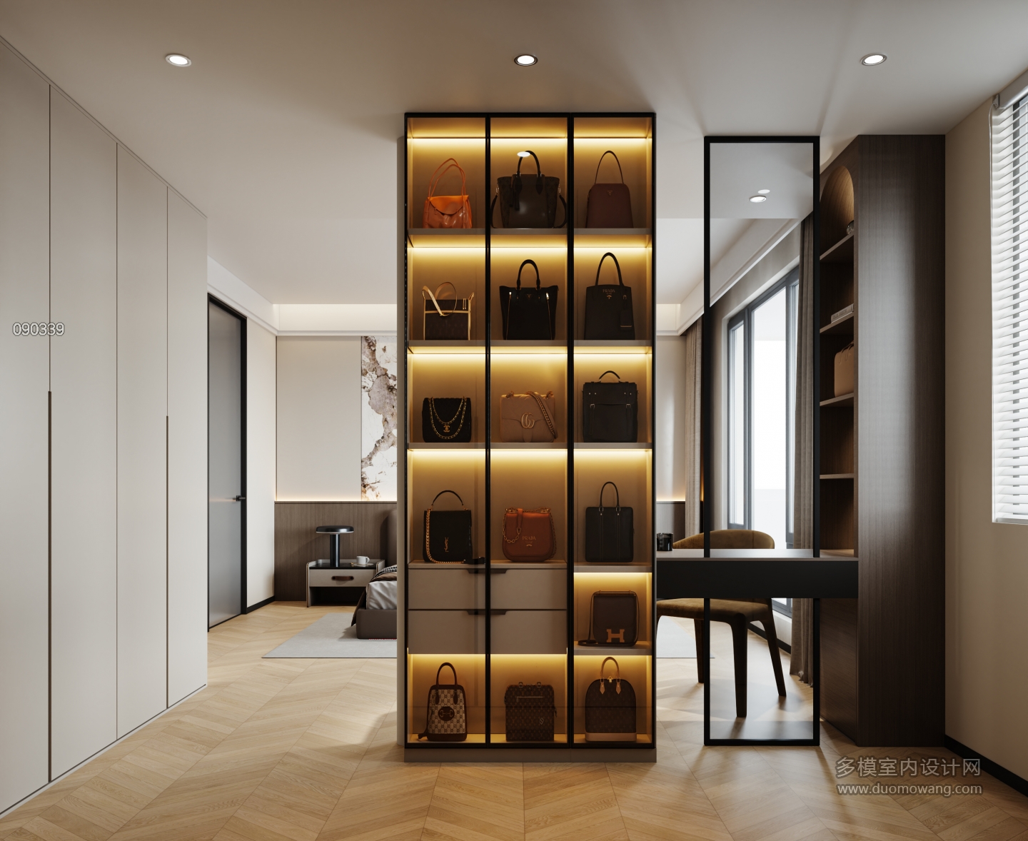 二楼主卧特写现代