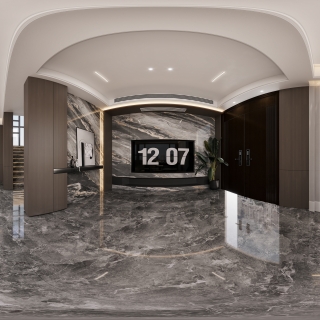 现代一楼客厅-全景01