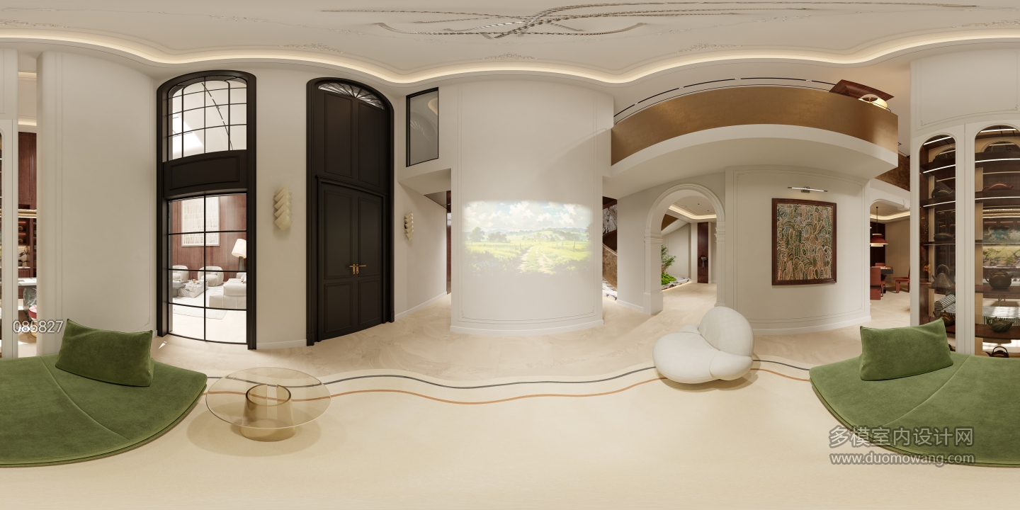 法式复古地下室观影室360