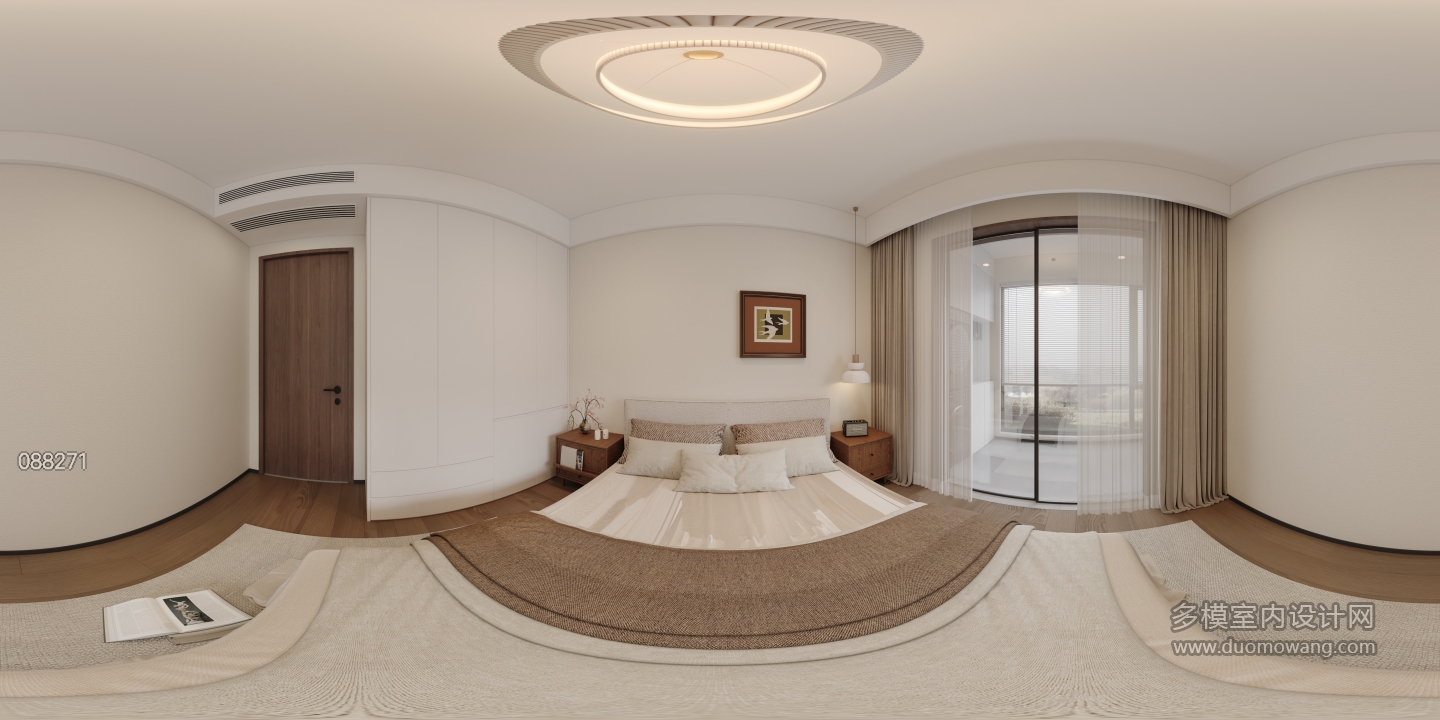 现代中古次卧全景