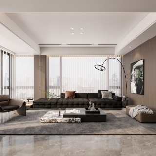 现代二楼沙发墙