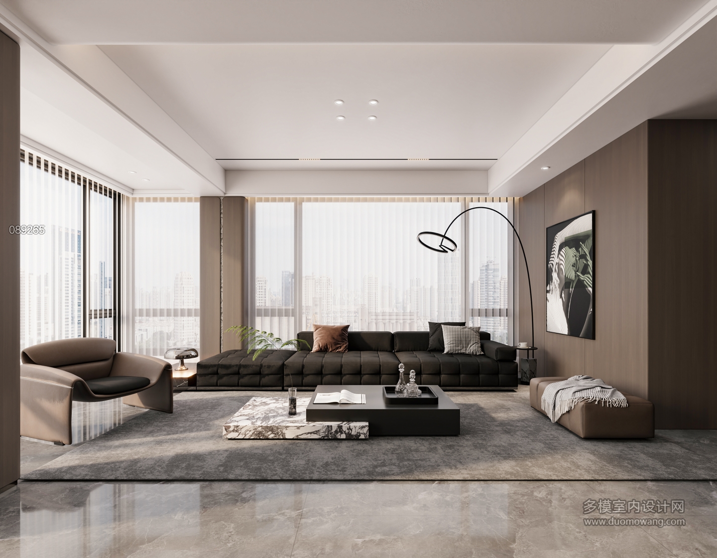 现代二楼沙发墙