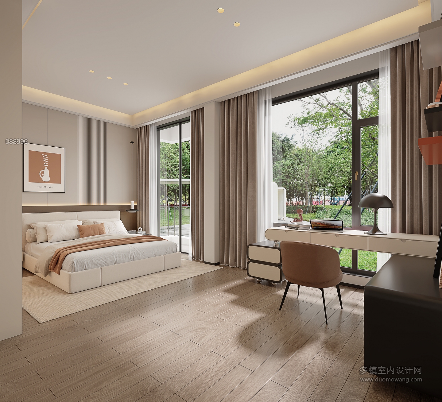 意式轻奢二楼小女儿房