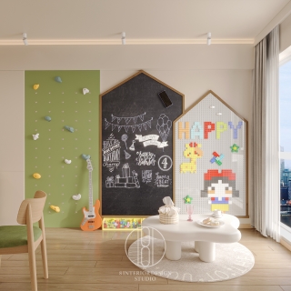 原木风儿童游乐区