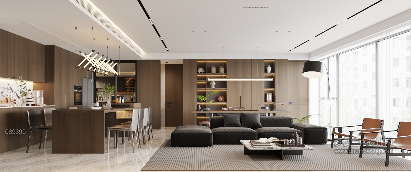 意式客餐厅-沙发墙静态