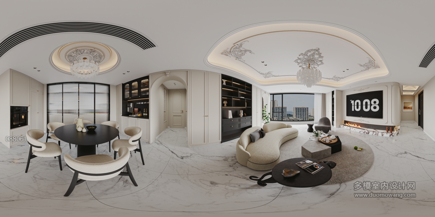 法式轻奢客餐厅