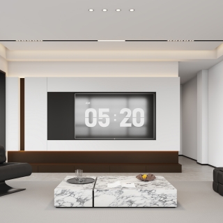 现代客厅2-电视墙