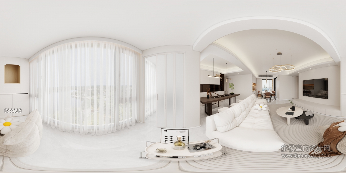 现代奶油风阳台