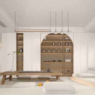 奶油风茶室2单张