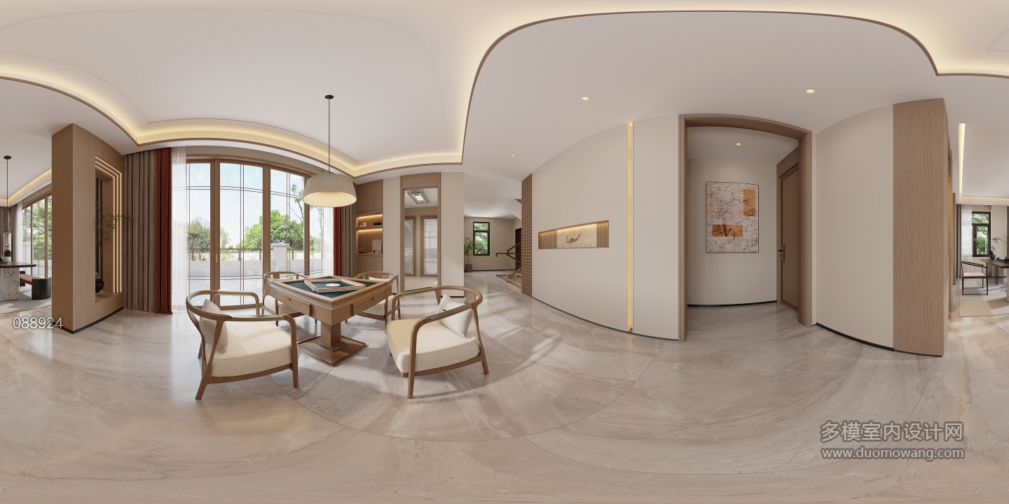 新中式顶层休闲区360