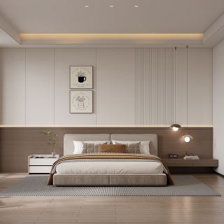 意式轻奢二楼大女儿房