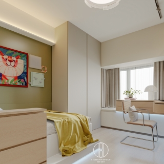 现代儿童房静态