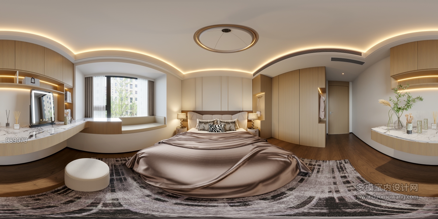 现代主卧室全