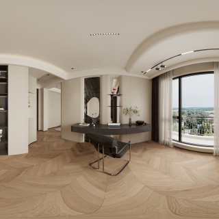 意式主卧衣帽间全景