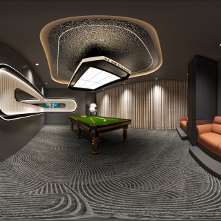 现代台球室全景1