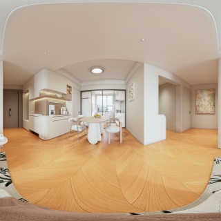 现代客餐厅全景