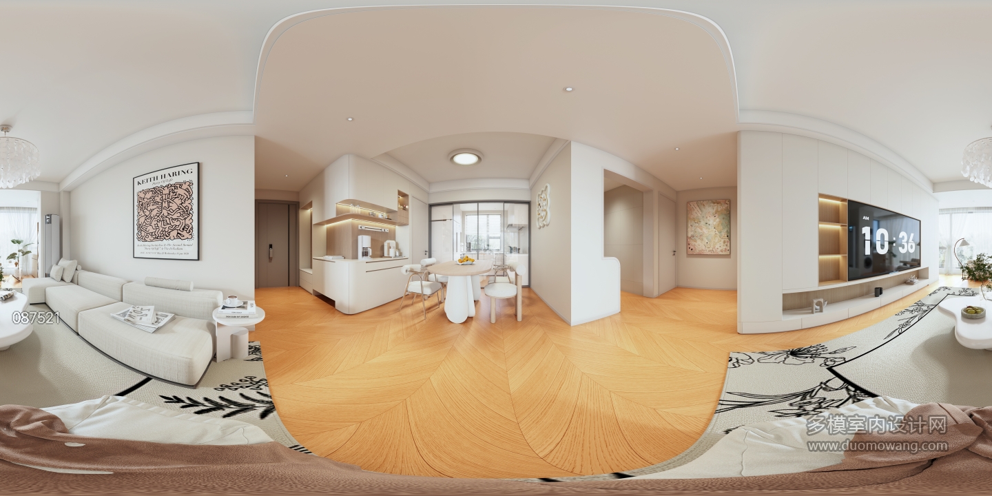 现代客餐厅全景