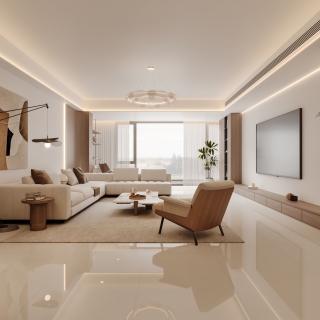 简约原木风客厅