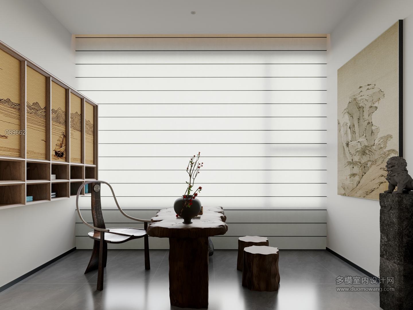 意式极简三层茶室二