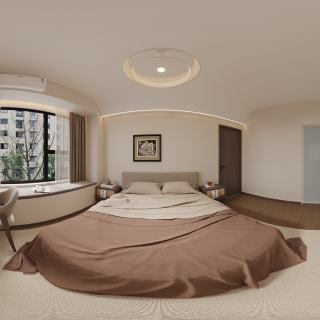 中古风主卧全景