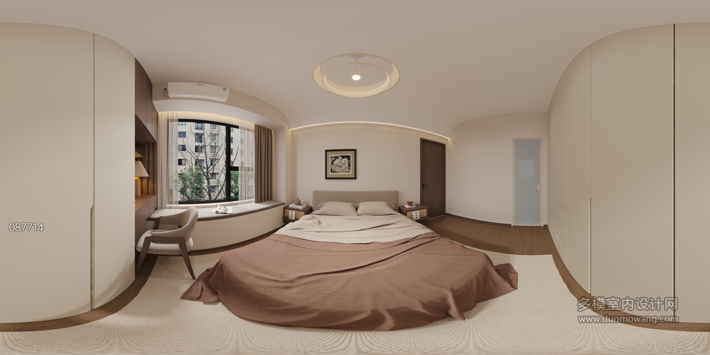 中古风主卧全景