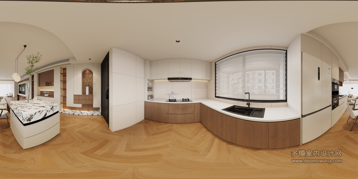 2现代中古风餐厅