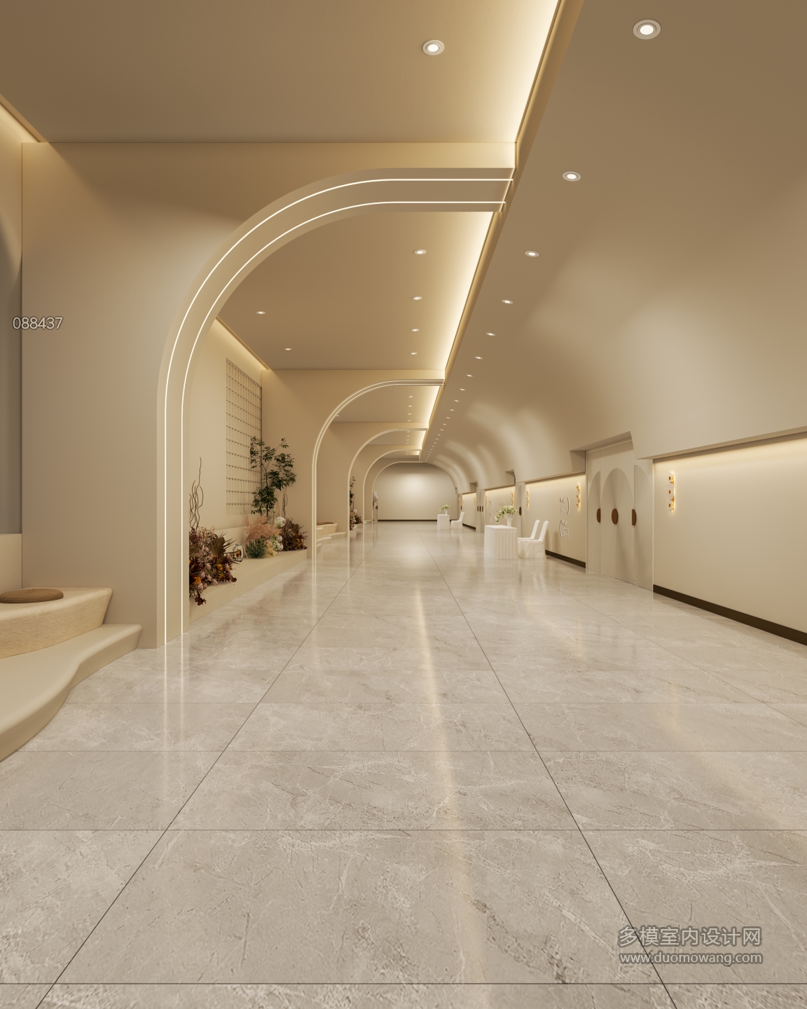 现代婚宴走廊单张1