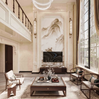 新中式电视墙-3