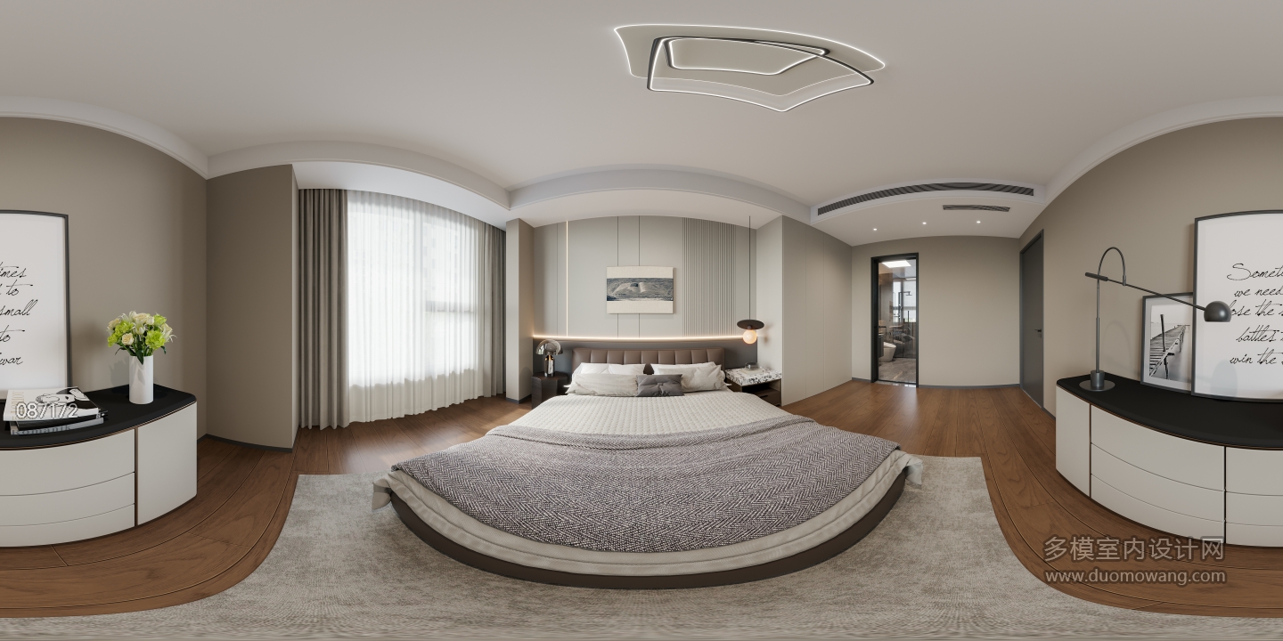 现代主卧室全