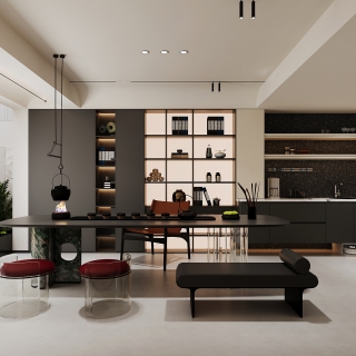 现代负二茶室单张