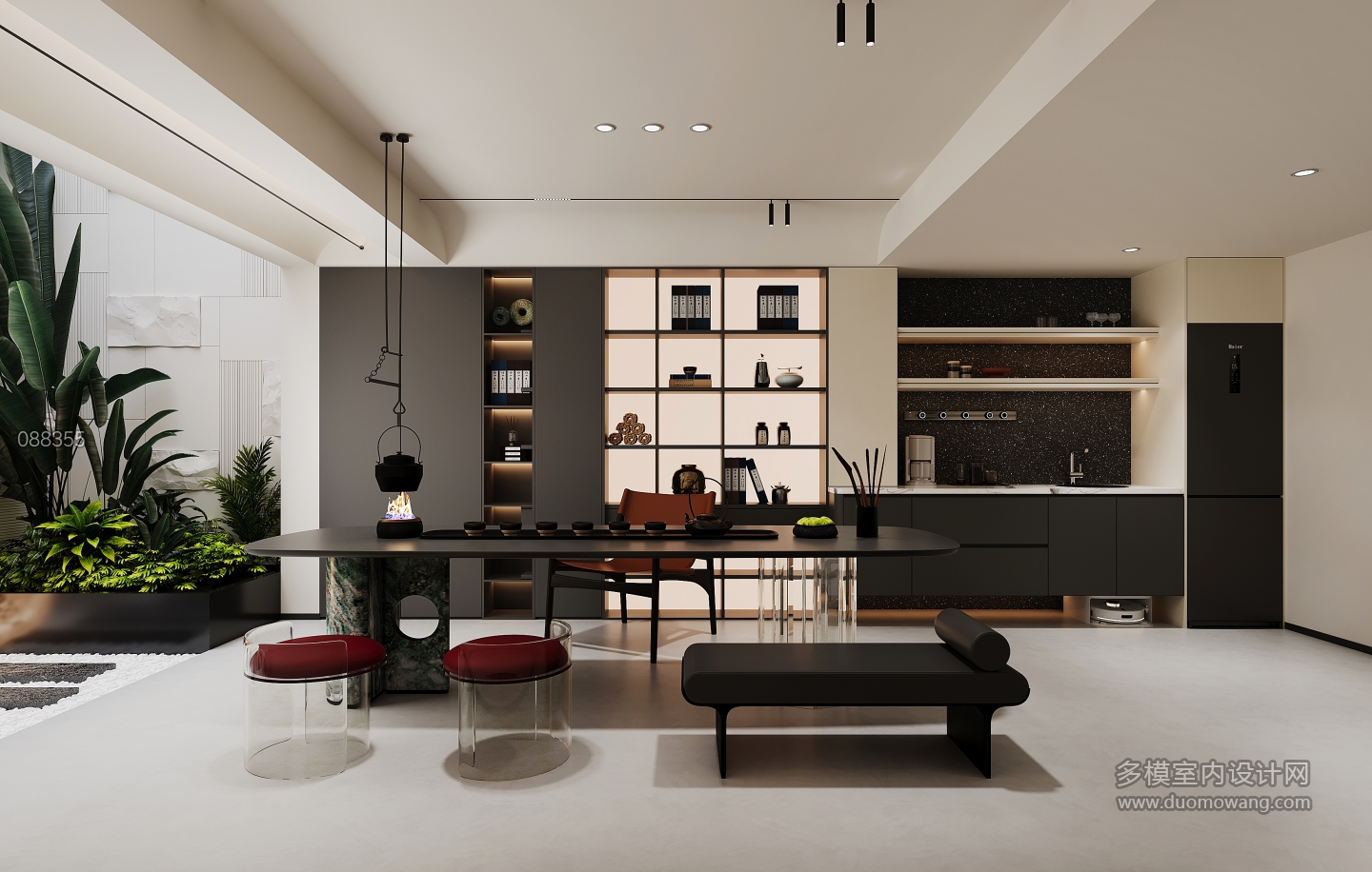 现代负二茶室单张