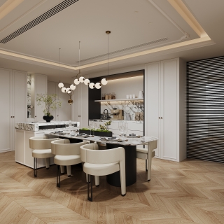 法式客餐厅单张四