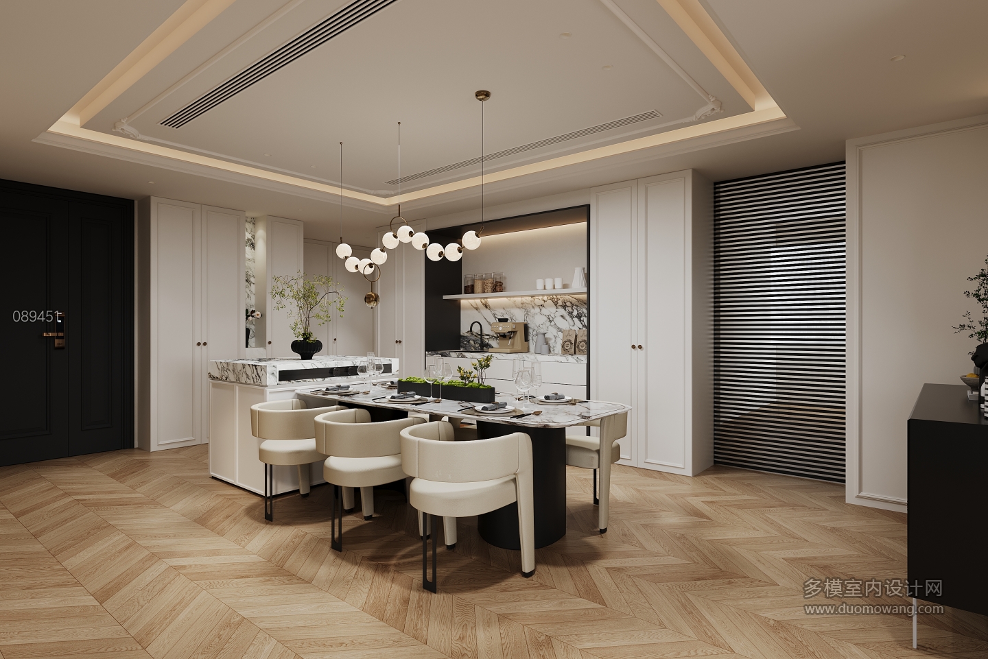 法式客餐厅单张四