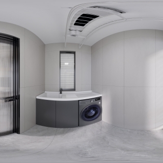 黑白灰洗衣房