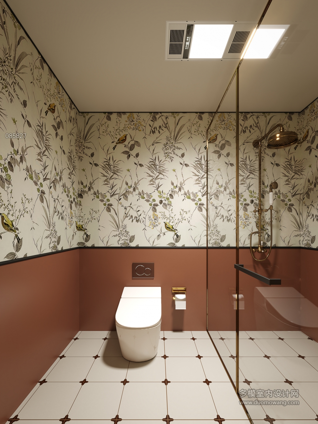 法式复古夹层卫生间