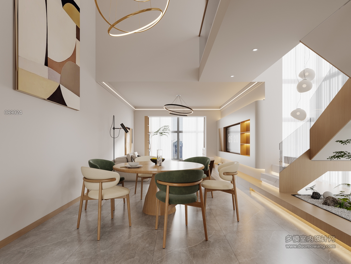 现代公寓电视背景墙