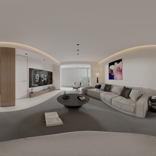 现代客餐厅全景