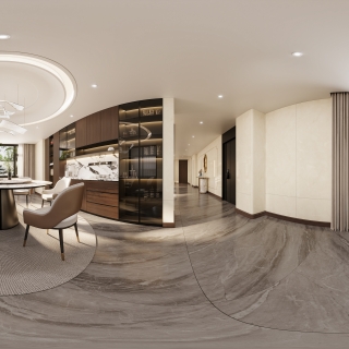 新中式餐厅-全景