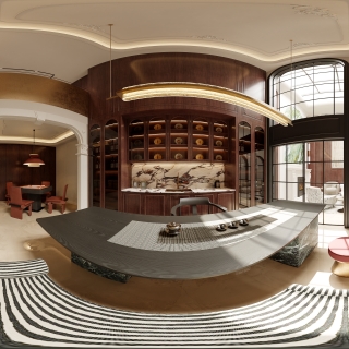 法式复古地下室茶室360